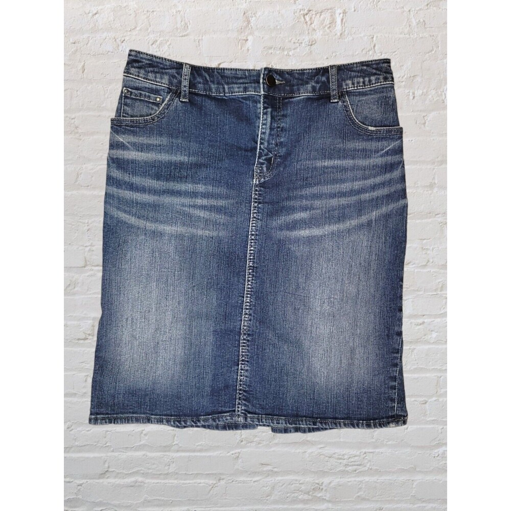 Pilcro Anthropologie Ruffle Denim Mini Skirt Size 28 Peplum Western Rodeo